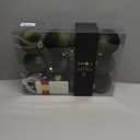 12PCS Green Velvet Christmas Ornaments Set  Large Flocked Shatterproof Baubles for Xmas Tree Decoration, Hanging Ornaments for Holiday & Home Dcor (Green, 4 Inch / 10 cm)