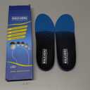 Plantar Fasciitis Insoles for Men Women - Orthotics Inserts, Shoe Insoles Arch Support Flat Feet Inserts Work Boot Insole (Mens 10-10 1/2 | Womens 12-12 1/2) (Blue)