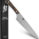 Shun Kanso 8" Chefs Knife, Handcrafted Japanese Kitchen Knife, AUS10A Stainless Steel Blade, Tagayasan Handle, Gyuto-Style Tool for Professional and Home Chefs
