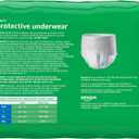 Amazon Basics Maximum Absorbency Incontinence Underwear for Men with Leak Protection, Advanced Odor Protection, Soft Cotton Feel, Large, 18 Count