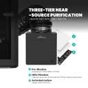 3D Printer Filtration System for Bambu Lab P1S/X1C, HEPA H13 & Carbon Air Purifier, Works with P2S/H2D & Enclosed Printers, Capture VOC & Ultrafine Particles for ABS/ASA/PLA/PETG/Nylon