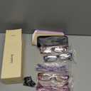 Gaoye 1.75 Reading Glasses for Women, 6 pack Fashion Readers for Women Spring Hinge Eye Glasses, Blue Light Reading Glasses (*C1 Mix Color)