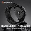Bandletic Tactical Rugged Nylon Compatible with Garmin Fenix 5X Watch Band, Quick Fit 26mm Bands for Fenix 8 51mm/7X/7X Pro/6X/6X Pro/5X Plus/3/3 HR/Instinct 2X/Tactix/Enduro/Descent/Epix Pro 51mm