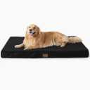 Bedsure XL Dog Beds Large Sized Dog -Comfy Flat Extra Large Pet Beds with Removable Washable Cover, Orthopedic Egg Crate Foam Mat, Suitable for Pet Up to 100 lbs