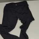 Stelle Women's Capri Yoga Pants with Pockets Essential High Waisted Leggings for Workout Black, L