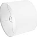 White Lamp Shade, Large Drum Lampshade 13" Top x 13" Bottom x 11" High (Spider), Replacement Lamp Shade Natural Linen Hand Crafted for Table Lamps Floor Lamps Chandelier Lamp, Easy Assembly Required