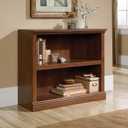 Sauder 2 Tier Book Shelf Wooden Bookcase Multipurpose Bookshelf for Home Office, Living Room, in Oiled Oak, l: 35.28" X W: 13.35" X H: 29.92"