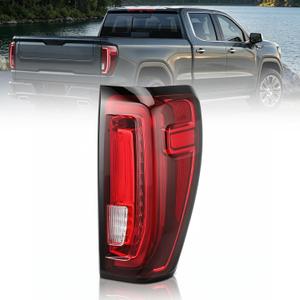 LED Tail Light Assembly Compatible with GMC Sierra 1500 2500HD 3500HD 2019-2024,Right Passenger Side Taillights Rear Lamp with Signature Brake Light Replace for 84565922 GM2801310