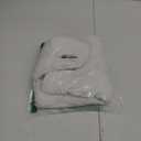 GRANNY SAYS Bathroom Toilet Rugs U Shaped, Bath Mats for Bathroom, Bath Rugs Non Slip Washable, Absorbent Microfiber Toilet Mat, Soft Plush Shaggy Bath Carpet, 20" x 24", White