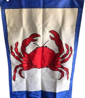 Crab Flag Banner 3.5x2.5Ft