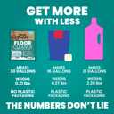 Uncle Todd's Ultra Concentrated Floor Cleaner For Mopping: 30 Natural, 100% Dissolvable Sheets for Mopping  Hardwood & Wood Floor Cleaner with Filth-Fighting Enzymes, Plastic-Free Packaging