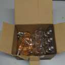 E12 Candelabra Bulb 40 watt Equivalent, B10 Candle Light Bulbs E12 LED Bulb Non-Dimmable Chandelier Bulbs, 2200K Amber Warm, 90+CRI, 400LM, Amber Glass Finish, 12 Pack
