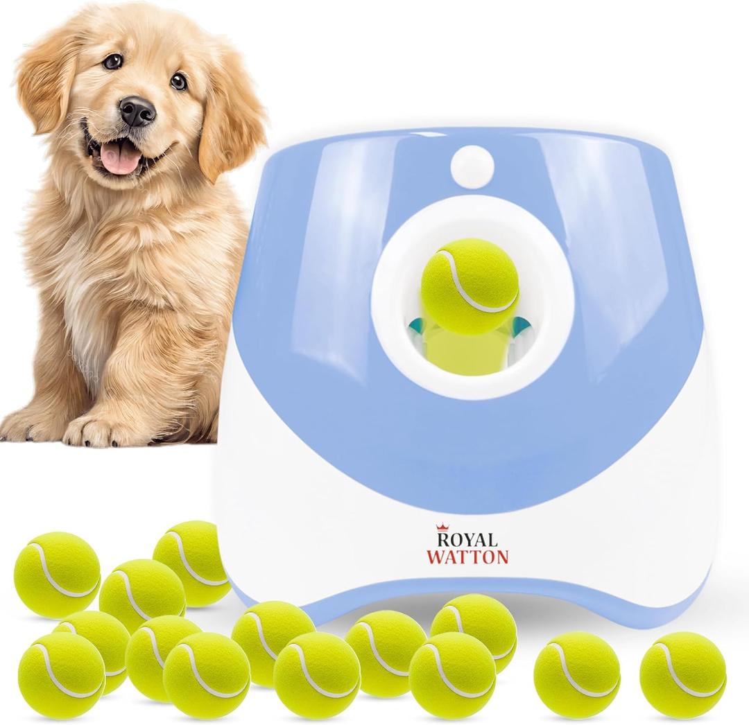 Automatic Ball Launcher for Dogs with 10 Balls, Rechargeable Fetch Machine