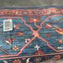 SAFAVIEH Tucson Collection Area Rug - 5' x 8', Rust & Blue, Persian Medallion Design, Non-Shedding Machine Washable & Slip Resistant Ideal for High Traffic Areas in Living Room, Bedroom (TSN133P)