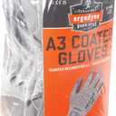 Ergodyne ProFlex 7030 Cut Resistant Work Gloves, ANSI A3, PU Coated Palms for Flexible No Slip Grip, Abrasion Resistant, 13g, 12-Pairs (Medium 12-Pack, Gray)