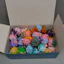 48 Pack Light Up Party Favors for Birthday, Glow in The Dark Party Supplies, Pop Fidget Toys Bulk 3D Stress Ball Toy, Squeeze Toys, Easter Filler, Classroom Prizes Stocking Stuffers for Adults Toddler