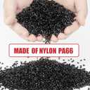 BethTie Black 8 Inch Zip Ties (2500 Pack), 65 LBS Tensile Strength, Self-Locking Nylon PA66 UV Resistant Cable Ties for Indoor and Outdoor Use