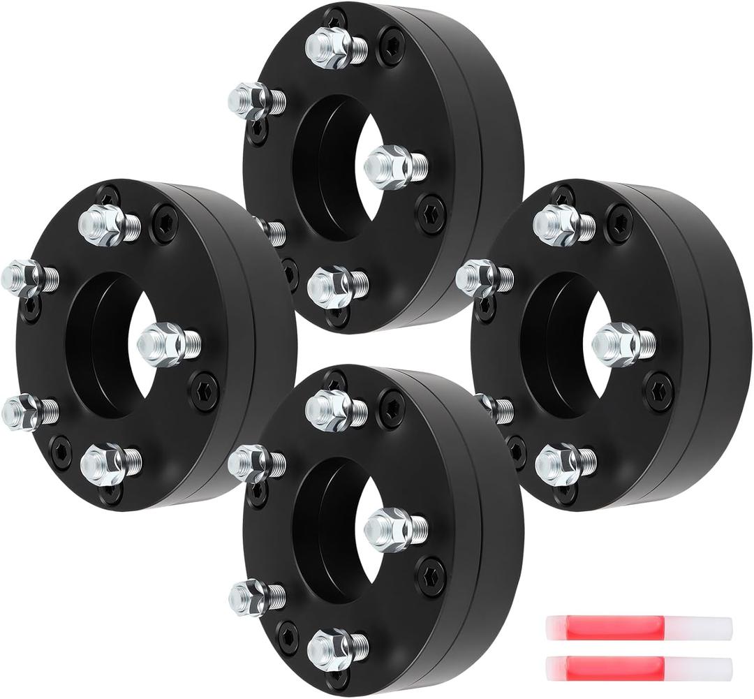 OCPTY 4X 2" inch 6x5.5 to 5x5 Wheel Adapters with Thread Pitch 14x1.5 Bore Size 78.1mm 2002-2006 for Avalanche 1500 2002-2019 for Express 2500 2000-2014 for Suburban 1500 Wheel Adapters