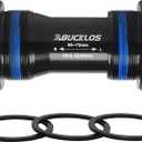 BUCKLOS Threaded/PressFit/Dub Bottom Bracket BSA 68-73mm/86-92mm -Ceramic/Steel Bearings (Black/Red)