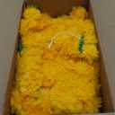 RAINFLOW 5PCS 5 Feet Marigold Garland for Decoration - Marigold Flowers Garlands for Indian Diwali Day of The Dead Decorations, Indian Weddings (Orange)