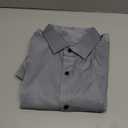 JEMITOP Men's Stretch Wrinkle Free Dress Shirt Formal Prom Wedding Long Sleeve Button Down Shirts Large, Grey 