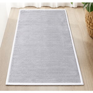 Modern classic rug, beige and white, size 90*180cm