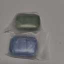 2 Pack 3 Compartment Small Pill Box, Moisture Proof Case, Travel Organizer for Pocket Purse, Daily Portable Medicine Vitamin Container, Fish Oil and Supplement Storage (Green+blue)