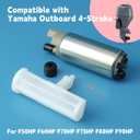 6C5-13907-00-00 6C5-13915-00-00 Fuel Pump Kit with Filter Compatible with Yamaha Outboard 4-Stroke F50HP F60HP F70HP F75HP F80HP F90HP 2005-2020, for 6C5-13910-10-00 880889t
