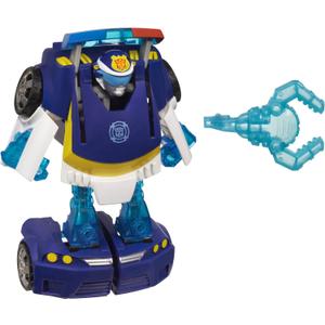 Transformers Playskool Heroes Rescue Bots Energize Chase The Police-Bot Action Figure, Ages 3-7