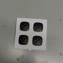 ATUVOS Air Tracker Tags-4 Pack, Bluetooth Luggage Tracker Works with Apple Find My APP (iOS Only, Not for Android), Keys Finder and Item Locator for Luggage, Backpack, Suitcases, Replaceable Battery (Black)