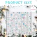 10 x XZENTIRA 8 Sheets DIY Christmas Winter Snowflake Nail Stickers, 3D Colorful Snowflake and Star Patterns, Perfect for Christmas Parties, Winter Events, and New Year's Eve Nail Decorations