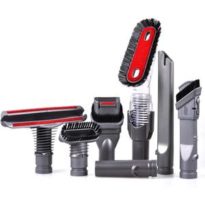 KEEPOW 7 Pack Vacuum Attachments Replacement for Dyson Vacuum Cleaner V6 DC44 DC33 DC35 DC39 DC58 DC59 DC62 DC61 (7 in 1 Brush Kit)
