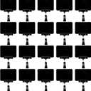 20Pack Mini Chalkboard Signs with Rotatable Clip, Erasable Double Sided Blackboard Clips Plastic Merchandise Sign Display Clip Holder for Food, Store Signs Displays (Black)