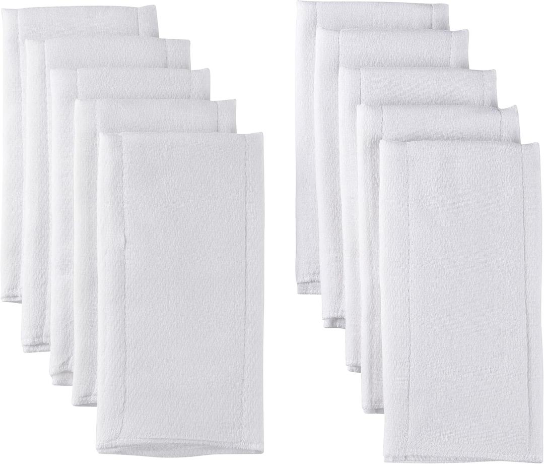 Gerber Unisex Baby Boys Girls Birdseye Prefold Cloth Diapers Multipack White Premiun 3-Ply 10 Pack