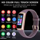 Fitness Tracker Activity Tracker Smart Watch 1.10''AMOLED Touch Color Screen,Smart Watch with 24/7 Blood Oxygen Heart Rate,Sleep Monitor,IP68 Waterproof,Step Counter Health for Women Men (Wine Red)