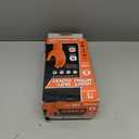 Industrial Nitrile Gloves  Heavy Duty Latex & Powder Free Disposable Gloves with Diamond Texture (Medium (Pack of 100), Orange)