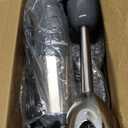 Mueller Multistick 5-in-1 Immersion Blender Handheld, 12 Speed Hand Mixer - Turbo Boost, Heaviest Duty Copper Motor, Titanium Blades Hand Blender, Milk Frother Wand, Whisk, Beaker, Chopper, Grey (Gray)