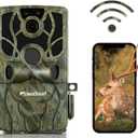 usogood 4K 48MP game camera wifi trail cameras with night vision motion activated waterproof, trail camera with Cell Phone App, No Glow Night Vision,120Detection Angle,for Outdoor Wildlife Monitoring