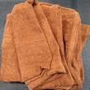 JUSPURBET Burnt Orange Velvet Throw Pillow Covers 55x55 CM Set of 2 for Living Room Couch Sofa Bedroom Decorative Square Solid Soft Cushion Cases with Invisible Zipper