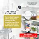 Lustroware QuickServe Airtight Pitcher - 2.1L (70oz), Heat Resistant, BPA-Free SAN Plastic, One Touch Open & Close, Space-Saving, Made in Japan - White