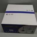 White Outdoor Ceiling Fan with Light, 15 In Portable Hanging Ceiling Fan with Hook & Remote Smart App, Plug in Outdoor Fans for Patios Porch Yard Garage Gazebo