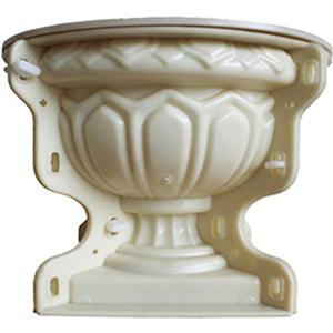 Musaner Flower Pot Plastic Mold Concrete Clay Succulent Planter Mold Flower Planter Mold Flower Pot Making Mold DIY Vase Mold, 11.4x11.4x10.6in, Beige
