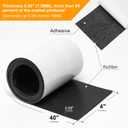 CHUNZEXI Non Slip Furniture Pads, Self Adhesive Rubber Pads with Anti Skid Stickers, Cuttable Rubber Sheet for Furniture and Appliances (4 40)