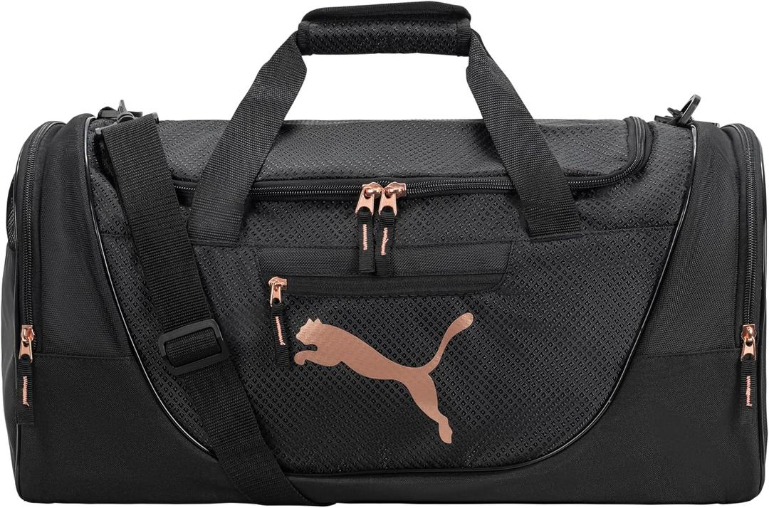 PUMA womens Evercat Candidate duffel bags, Black/Rose Gold, One Size US