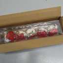 Lucky Statue Cat Chinese Ceramic Figurines Set,5 Mini Fortune Cats Set Decor, Small Desk Ornament, Asian Idea Collection with PVC Gift Box