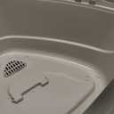 Amazon Basics Cat Litter Box with Lid, No-Mess, Standard, unisex, Charcoal, 26 in x 23 in x 20 in