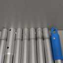 Upgraded Pool Pole 9 Ft Long with Hidden Hook Retriever Aluminum Extended Poles for Skimmer Net Brush and Vacuum Head, Standard Size 1-1/4 Dia.