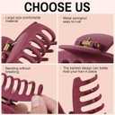 6 Pack Cloud Claw Clip for Women, 4" Large TPEE-Silicone Hair Claws, Bendable & Unbreakable Non-Slip Cozy Hair Clip for Thin/Thick/Curly Hair, Flexible & Durable All-Day Comfort Mutil Color 4 (Multi-Color4: Black, Cream, Espresso, Red, Pink, Yellow)