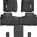 YITAMOTOR 3 Rows Floor Mats Fit for 2021-2026 Chevrolet Tahoe/GMC Yukon/Cadillac Escalade with 2nd Row Bucket Seats, Custom Fit Black TPE All-Weather 1st & 2nd 3rd Row Floor Liners