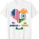Indian American Roots Outfit Idea for Kids & India Flag T-Shirt